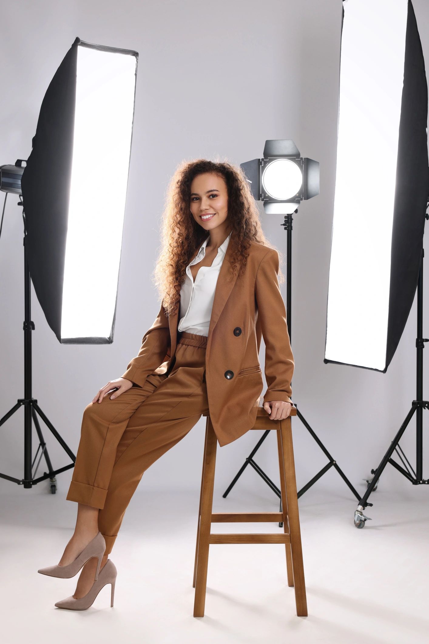 Studio portrait representing a creative collaborator